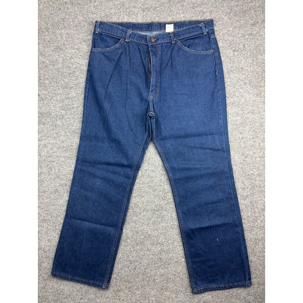 Vintage Levi's 841 Orange Tab Jeans Men's W40 x L30 Dark Blue 70s Work Pant